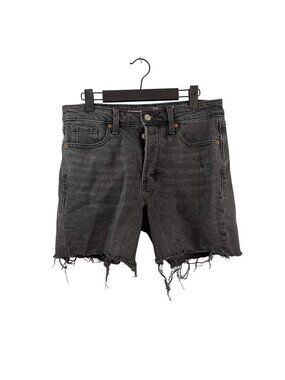 Old Navy High-Rise OG Straight Black Denim Cutoff Shorts Size 6